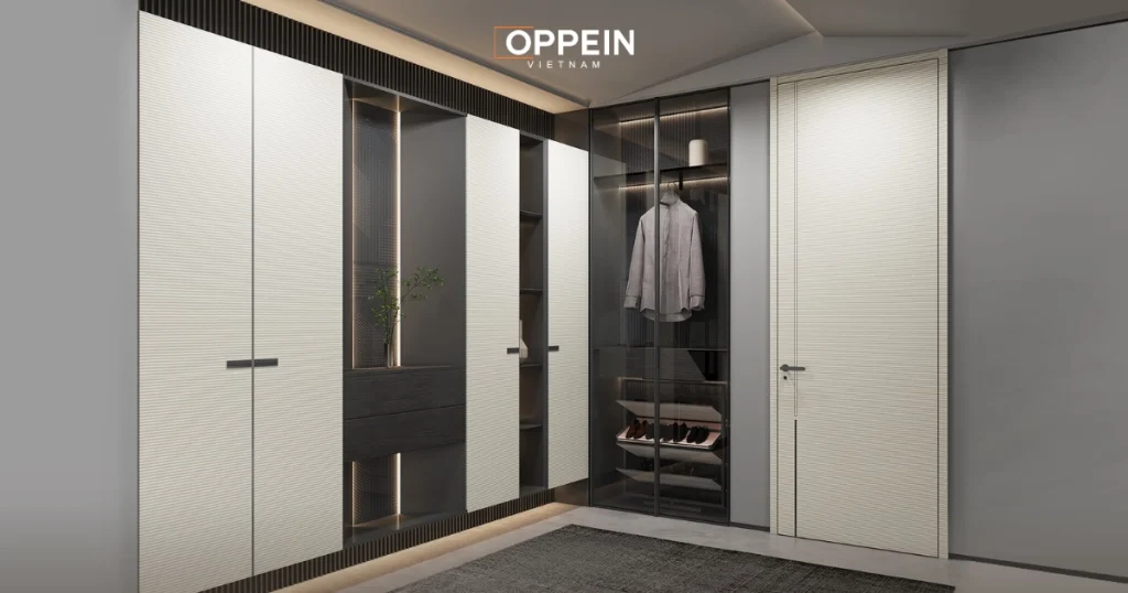 Kích thước tủ quần áo âm tường