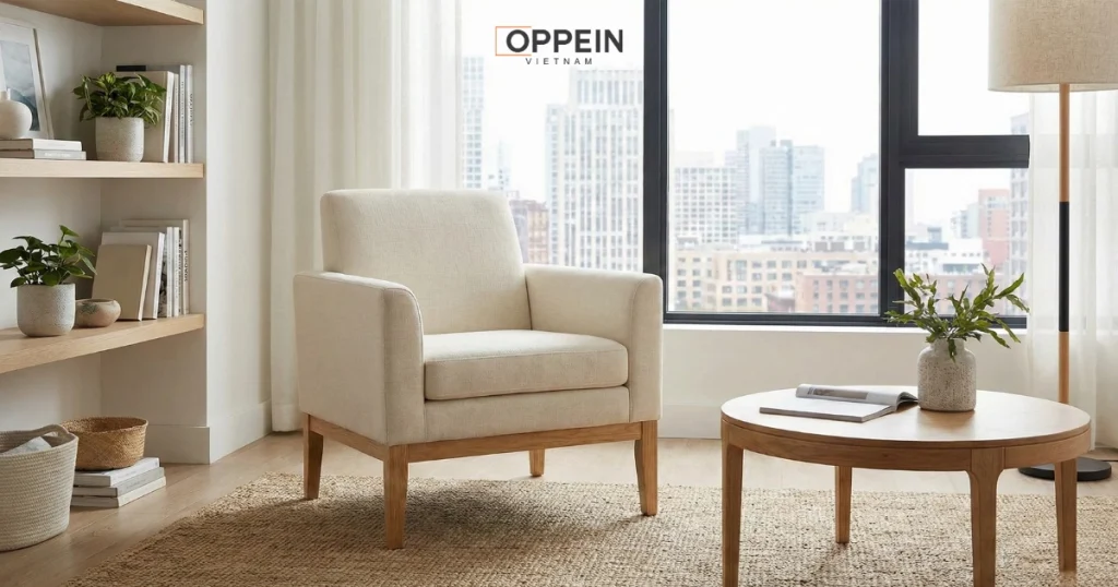 Sử dụng sofa đơn cho phòng khách chung cư diện tích nhỏ