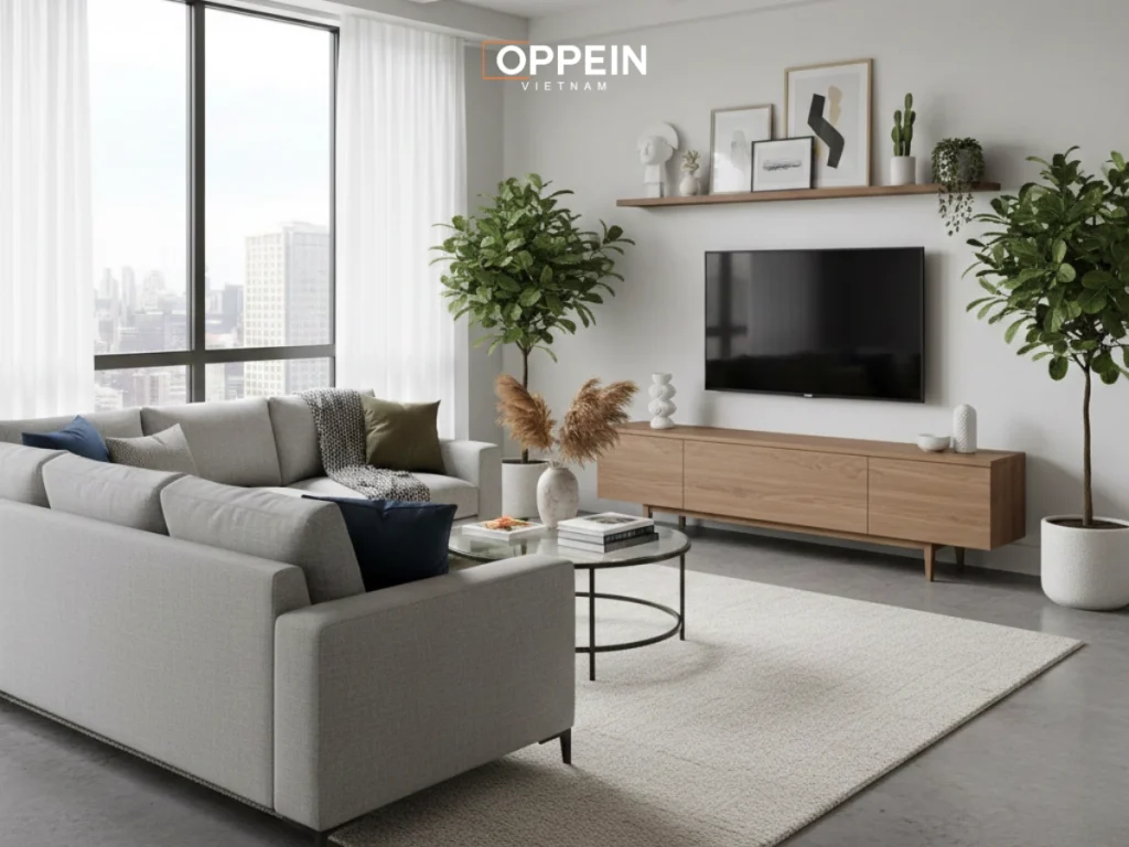 Lắp đặt quạt trần cho phòng khách