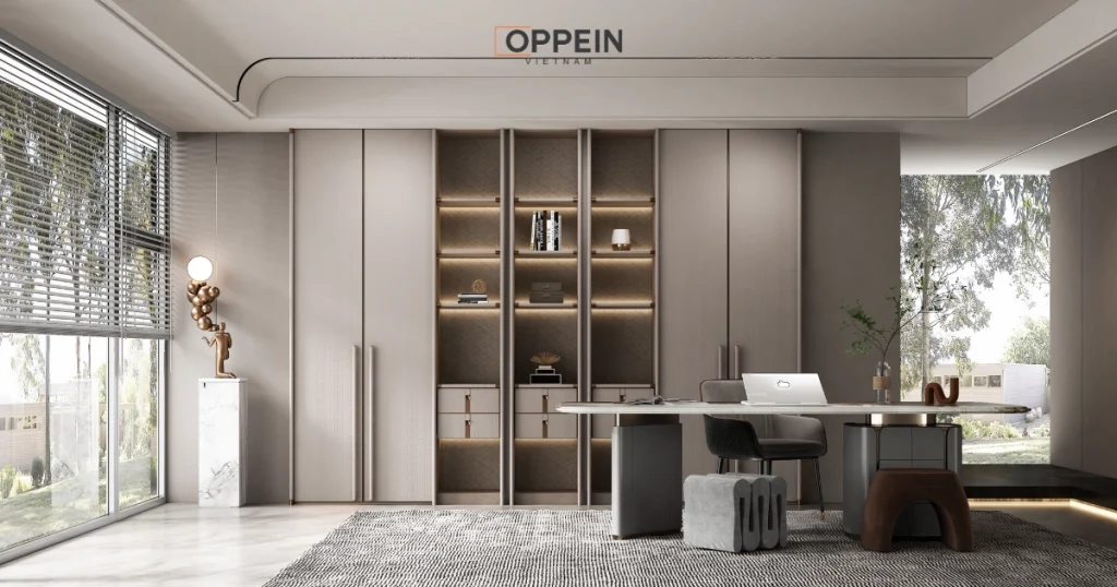 Mẫu tủ quần áo gỗ công nghiệp 4 cánh