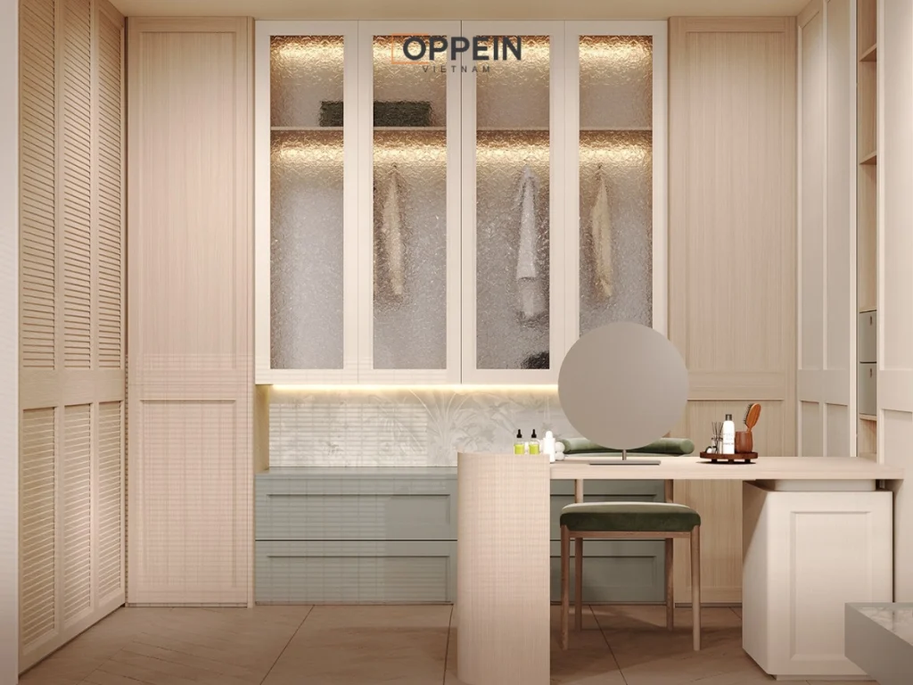 Oppein - Đơn vị thiết kế và thi công tủ quần áo 6 cánh uy tín, chất lượng