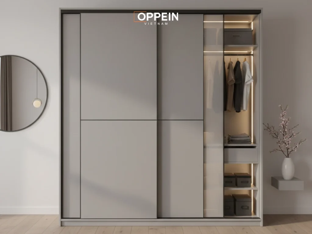 Những điểm cần lưu ý khi lựa chọn tủ quần áo cánh trượt