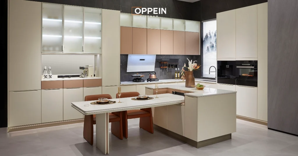 30+ Mẫu đảo bếp kết hợp bàn ăn hiện đại, hợp xu hướng năm 2026