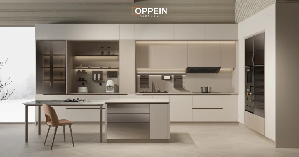 Ưu và nhược điểm khi lắp đặt đảo bếp kết hợp bàn ăn trong nhà bếp