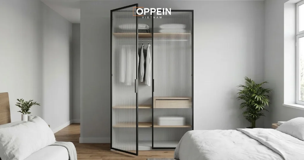 Phân loại tủ quần áo nhôm kính theo số lượng buồng tủ