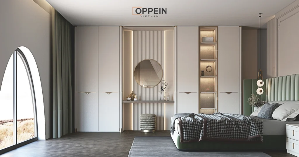 Kết hợp hài hòa màu sắc nội thất và ánh sáng tự nhiên giúp không gian trông rộng rãi hơn