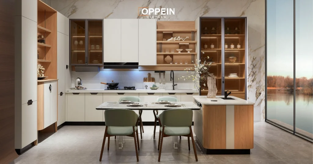 Thiết kế nội thất phòng bếp đẹp giúp tôn lên giá trị thẩm mỹ của ngôi nhà