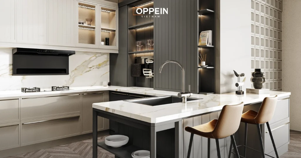 Oppein - Đơn vị thiết kế nội thất phòng bếp uy tín, chất lượng