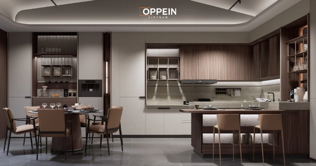 Thiết kế bếp theo phong cách hiện đại