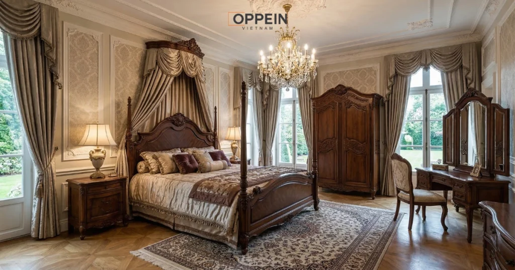 Phòng ngủ phong cách nội thất cổ điển
