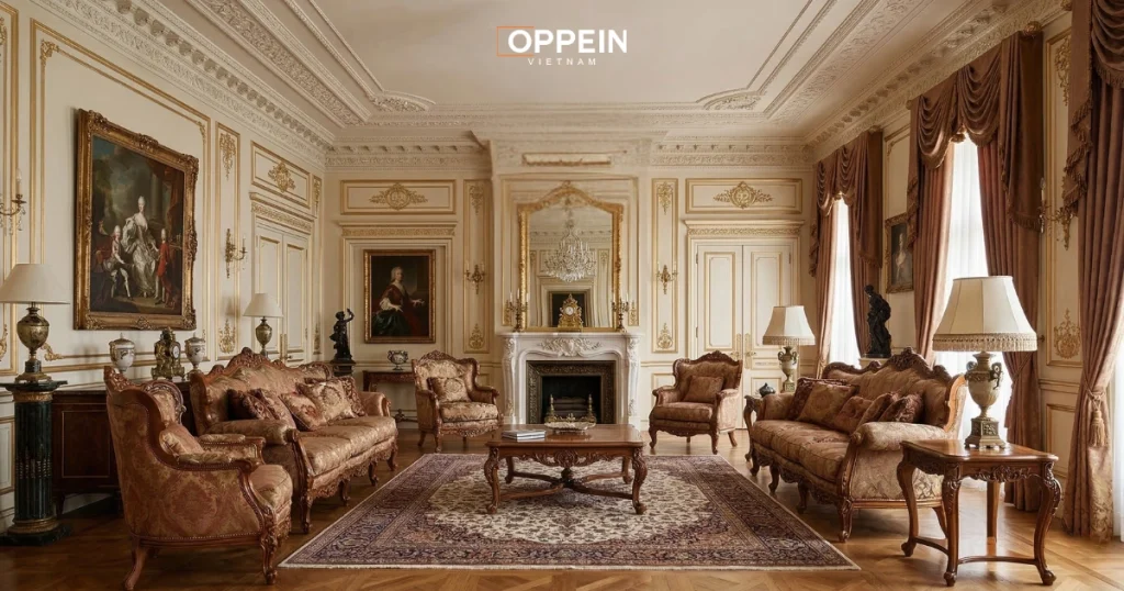 Oppein - Đơn vị thi công nội thất phong cách cổ điển sang trọng, đẳng cấp