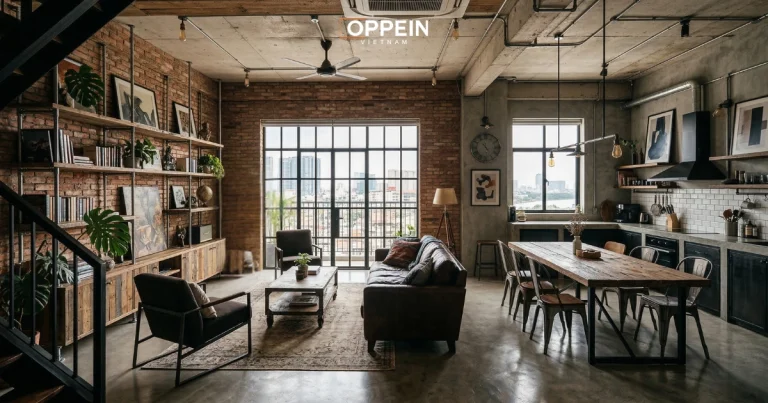 Phong cách Industrial là gì? Nét đặc trưng trong phong cách nội thất Industrial