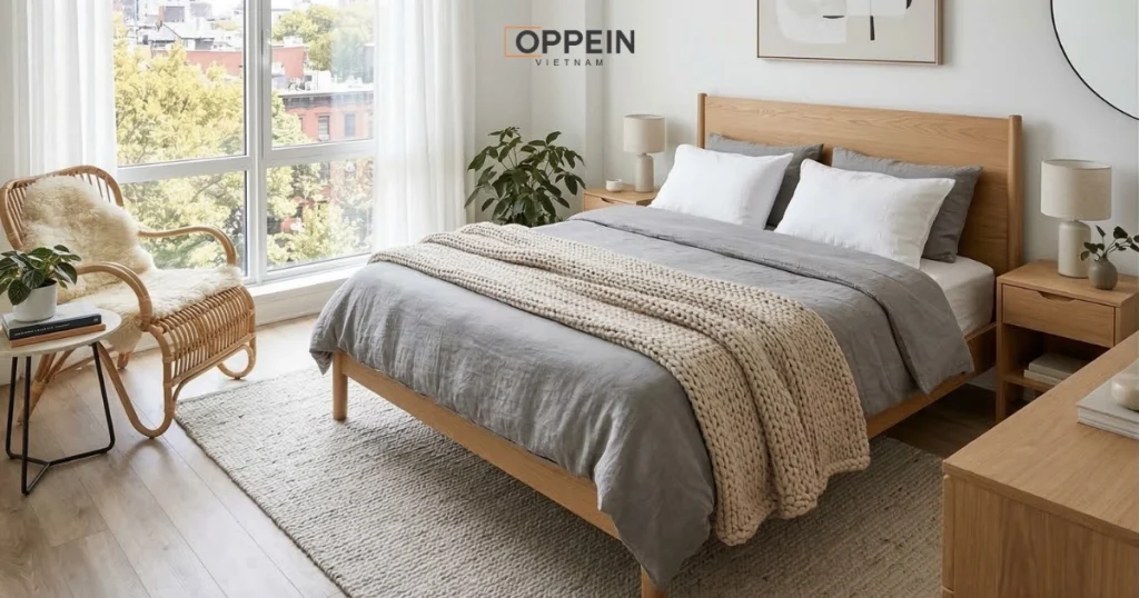 Thiết kế phòng ngủ phong cách Scandinavian