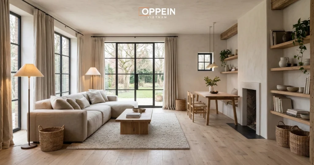 Phòng khách mang phong cách Châu Âu