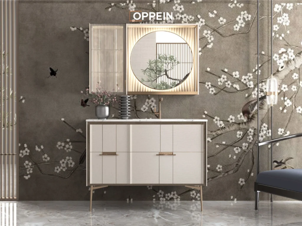 Tủ gương lavabo có chân đứng