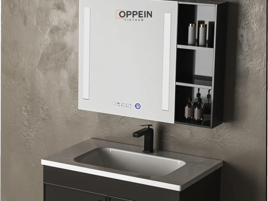 Tủ gương lavabo cánh mở