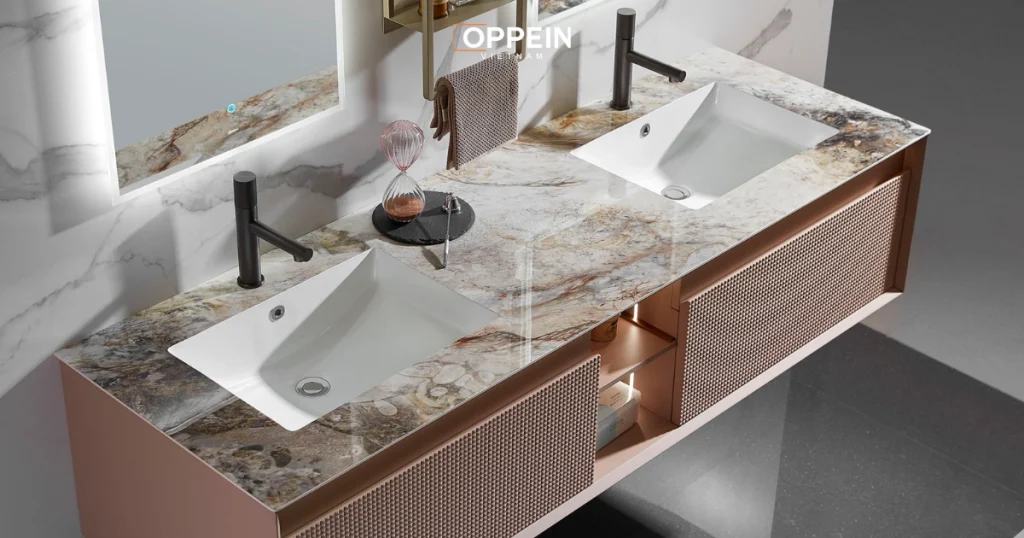 20+ Mẫu tủ lavabo mặt đá cao cấp, nâng tầm không gian phòng tắm