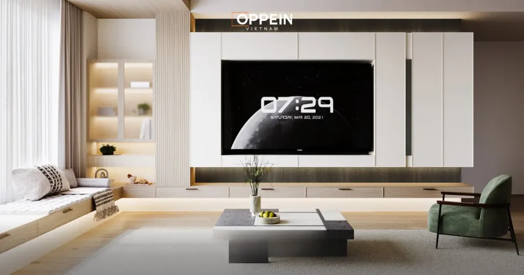 Mẫu tủ tivi dành cho phòng khách có diện tích nhỏ
